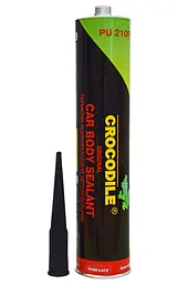 Герметик кузовний для швів CROCODILE 310 г чорний (PU 210 FC)