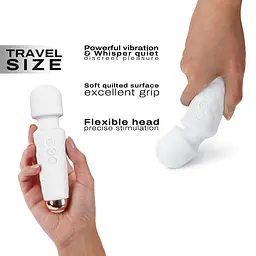 Мінівібромасажер Dorcel Wand Mini Wanderful White - мініатюра 3