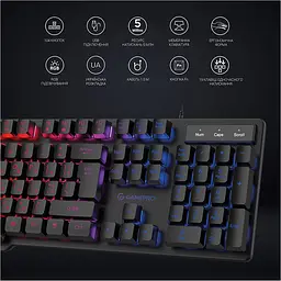 Клавіатура GamePro GK380 USB Black [111019] - мініатюра 11