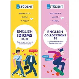 Картки для вивчення англійської English Student Idioms B1-B2 & Collocations B1