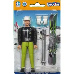 Фігурка Bruder Лижник, з аксесуарами, 11 см (60040) - мініатюра 4