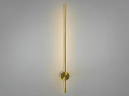 Бра лінійне LED Diasha 2042/600 brass, 6W, 3000K, бронза, металевий каркас, сучасний стиль - мініатюра 2