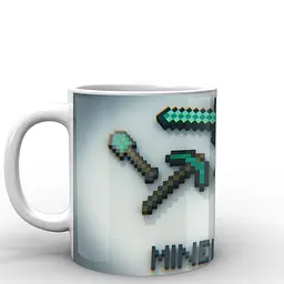 Кухоль GeekLand Minecraft Майнкрафт меч MС.02.005 330 мл білий - мініатюра 2