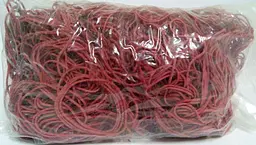 Банківські гумки, Plast, №70, червоні, 1,5 мм, діаметр 70 мм, 1 кг, для фіксації купюр