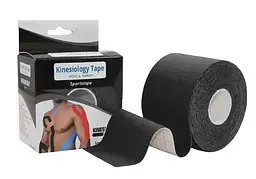 Кінезіо тейп EasyFit Kinesio чорний (EF-2080-BK) - мініатюра 1