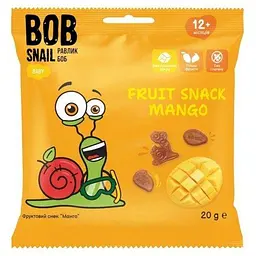 Фруктовый снек Bob Snail Манго 20 г (4820219347880)