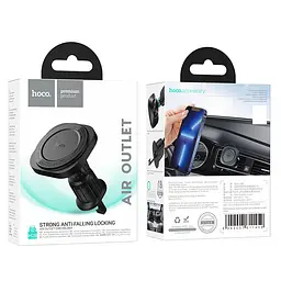 Автотримач Hoco H28 Rainbow ring magnetic (air outlet) Black - мініатюра 6