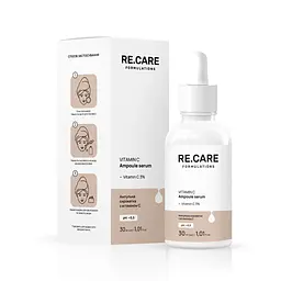 Ампульна сироватка з вітаміном С Vitamin C Ampoule Serum RE.CARE 30 мл