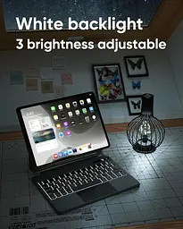 Чохол-клавіатура doqo iPad Pro 11 Magic-Style (11 дюймів, 2021 р.), бездротова клавіатура з трекпадом для iPad Pro 11 дюймів 2021 - мініатюра 3
