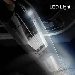 Автомобільний пилосос Grikey А4 портативний з ліхтариком 2 насадками 8кПа 130W Чорний (GK596) - мініатюра 5
