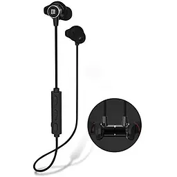 Бездротові навушники Remax RB-S7 Sporty Bluetooth 4.1 мікрофон/ 90 mAh 260год Black - мініатюра 2