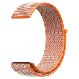 Ремінець нейлоновий на липучці BeWatch Xiaomi Amazfit BIP/GTS/GTR 20 мм Помаранчевий (1011307.1UW) - мініатюра 2