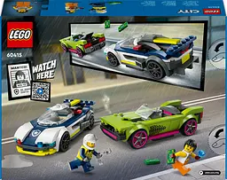 Конструктор LEGO City Переслідування маслкара на поліцейському автомобілі 213 деталі (60415) - мініатюра 9
