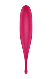 Вакуумний стимулятор клітора з вібрацією Satisfyer Twirling Pro червоний - мініатюра 3