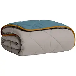 Покривало Cosas TAUPE STONE CS1 200х230 см стьобане двостороннє на ліжко та диван (Blanket_84Quartz_68Sky_kt_16Mustard_200x230)