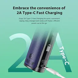 Набір електронна сигарета Eleaf iStick i75 75W 3000mAh Ep Pod Tank 2ml Kit Blue (15781) - мініатюра 4