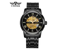 Наручний годинник чоловічий 8241 All Black Steel Forsining acs0031362 - мініатюра 2