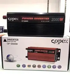 Перетворювач напруги AC/DC Copex CP-2000D 2000W 220В + LCD екран + USB - мініатюра 3