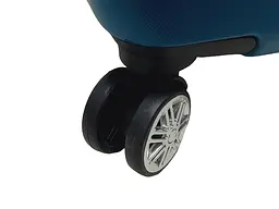 Валіза маленька S ABS-пластик Worldline Airtex 652 60×39×25см 58л Синій - мініатюра 6