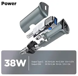 Автомобільний зарядний пристрій ArmorStandart 20 W Type-C+USB (ARM65439) сірий - мініатюра 5