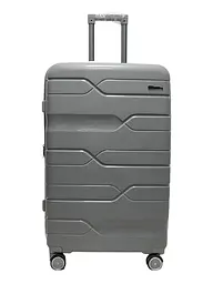 Валіза велика L поліпропілен Milano bag 0306 76×49×31см 82л Срібна