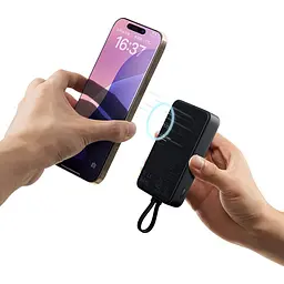 Зовнішній акумулятор Xiaomi Magnetic 10000mAh 33W Black [BHR9823GL] [142888] - мініатюра 10