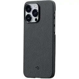 Чохол-накладка Pitaka MagEZ Case 3 Twill 600D Black/Grey для iPhone 14 Pro (KI1401PA) - мініатюра 2