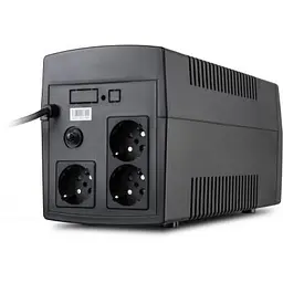 Пристрій безперебійного живлення Vinga LED 1200VA plastic case (VPE-1200P) - мініатюра 3