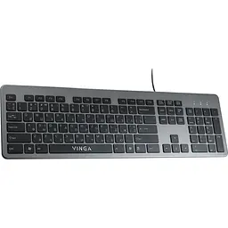 Клавіатура Vinga KB735 Black/Grey [128780] - мініатюра 1