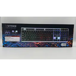 Повнорозмірна мембранна клавіатура провідна XSTRIKE X-1080 RGB USB із трьохмовною розкладкою UA/EN/RU та РГБ підсвічуванням та ніжками підключення USB-A 104 клавіші Чорний з сірим - мініатюра 8