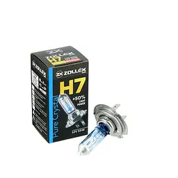 Автолампа Zollex Чистий кристал + 50% Light Потужність 62024 (PX26d, H7, 4000K, 12V, 55W)