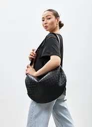 Жіноча сумка Sambag Bag-glove чорна 50 х 28 х 5 см (53400067) - мініатюра 2