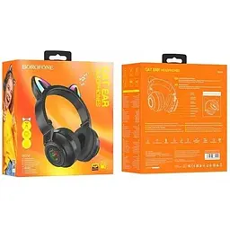 Навушники Borofone Cat Ear BT Headphones BO18 рожеві 6974443384963 - мініатюра 7