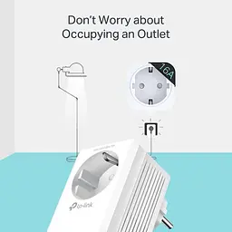 Комплект адаптерiв TP-Link Powerline TL-WPA7617KIT AV1000, 1xGE, AC1200, (TL-WPA7617 1шт, TL-PA7017P 1шт), MESH - мініатюра 6