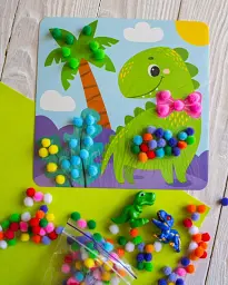 Великий набір для творчості. Pompon Art. Дракончик (4827577989929) - мініатюра 7