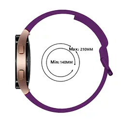 Ремінець силіконовий BeWatch H2 для Samsung Galaxy Watch 4/5/6 Фіолетовий (0139327) - мініатюра 5