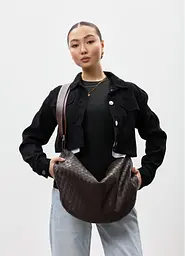 Жіноча сумка Sambag Bag-glove коричнева 50 х 28 х 5 см (53400068) - мініатюра 2