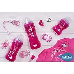 Силіконова симетрична пустушка Nuvita Air55 Cool Little Girl, 6-12 міс., фуксія (NV7085SI) - мініатюра 8
