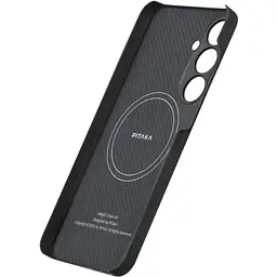 Чохол-накладка Pitaka MagEZ Case 4 Twill Black/Grey для Samsung Galaxy S24 (KS2401) - мініатюра 3
