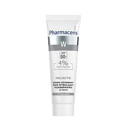 Денний крем з освітлюючим комплексом потрійної дії Pharmaceris W Albucin SPF 50+, 30 мл (E1473)