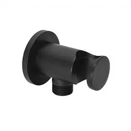 Шлангове приєднання з тримачем Paffoni black matt ZSUP031NO, Чорний матовий