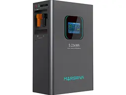 Зовнішня батарея для ДБЖ/інвертора Marsriva LiFePO4 51.2V 100Ah BMS (MR-LFP48-100-WMD) - мініатюра 3