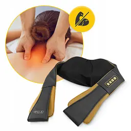 Накидка-масажер 4FIZJO Shiatsu Pro+ для шиї та спини Black/Gold (P-5907739312358) - мініатюра 3