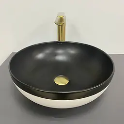 Умивальник VBI Ormela black white matt накладний VBI-016900, Чорний матовий - мініатюра 2