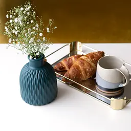 Ваза декоративна МВМ My Home, 7,5 см, синя (DH-FLOWERS-08 DARK BLUE) - мініатюра 2