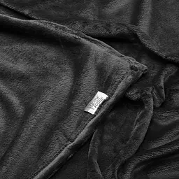 Плед Ardesto Flannel 200х220 см 100% поліестер чорний pbe0050472 - мініатюра 4