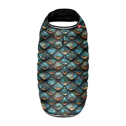 Курточка-накидка для собак WAUDOG Clothes, малюнок "Луска", S, А 32 см, B 41-51 см, С 25-35 см - мініатюра 2