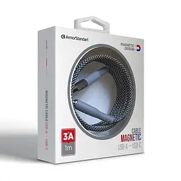 Кабель ArmorStandart AR18 Magnetic USB Type A to USB Type-C 3A 1m Black (ARM75514) - мініатюра 5