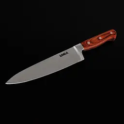 Ніж поварський із нержавіючої сталі 35х4.7 см Шеф Wood (NS45KN) - мініатюра 4