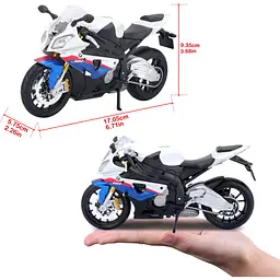 Мотоцикл іграшковий Maisto BMW S1000RR в масштабі 1:12 (31101-10042) - мініатюра 8